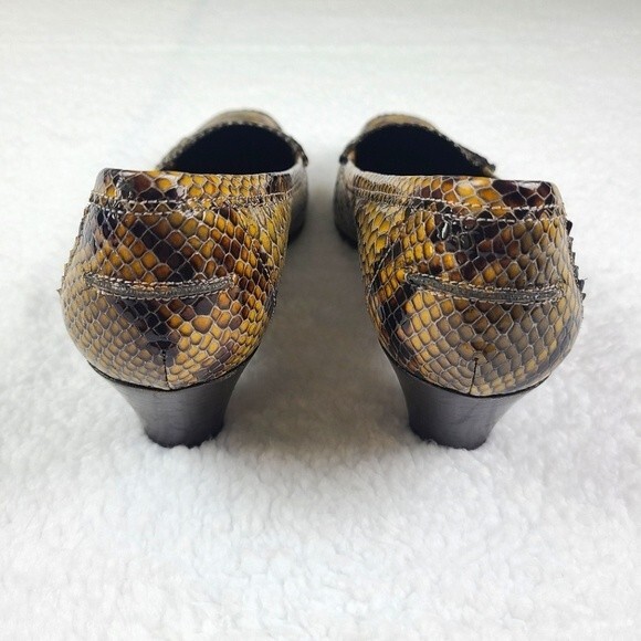 Donald J. Pliner Low Vero Cuoio Heel Python Sneakskin Print Shoes Size 6 M - Picture 6 of 11